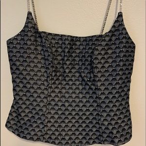 Niki by Niki Livas🌟size 4 gem straps boned bodice
